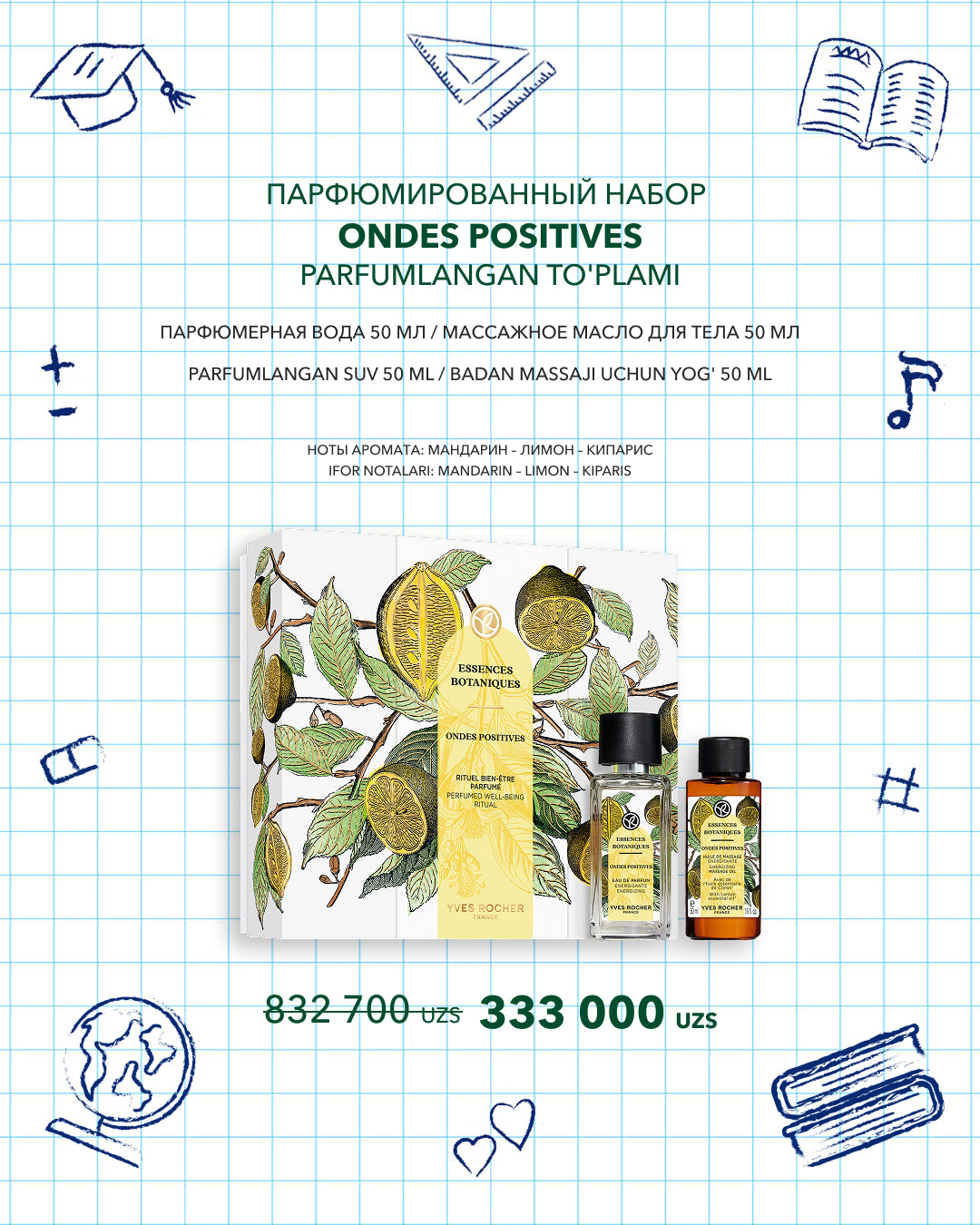 Парфюмированный набор Ondes Positives