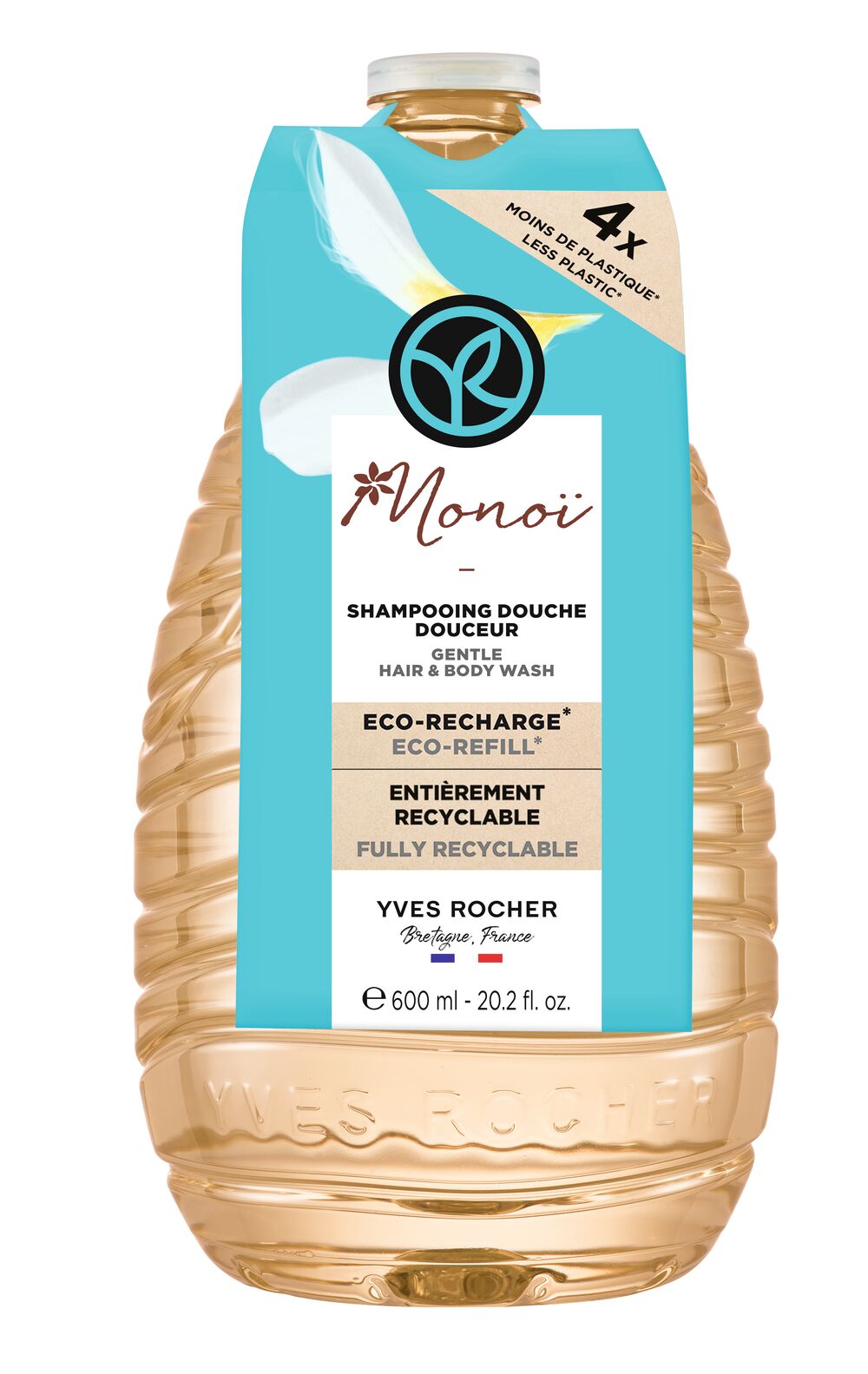 Monoi Eco Refill Сменный гель- шампунь для волос и тела - 600 мл