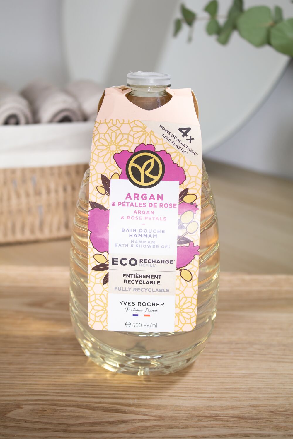Eco Refill- Гель для Душа и Ванны «Аргания & Роза», 600 мл