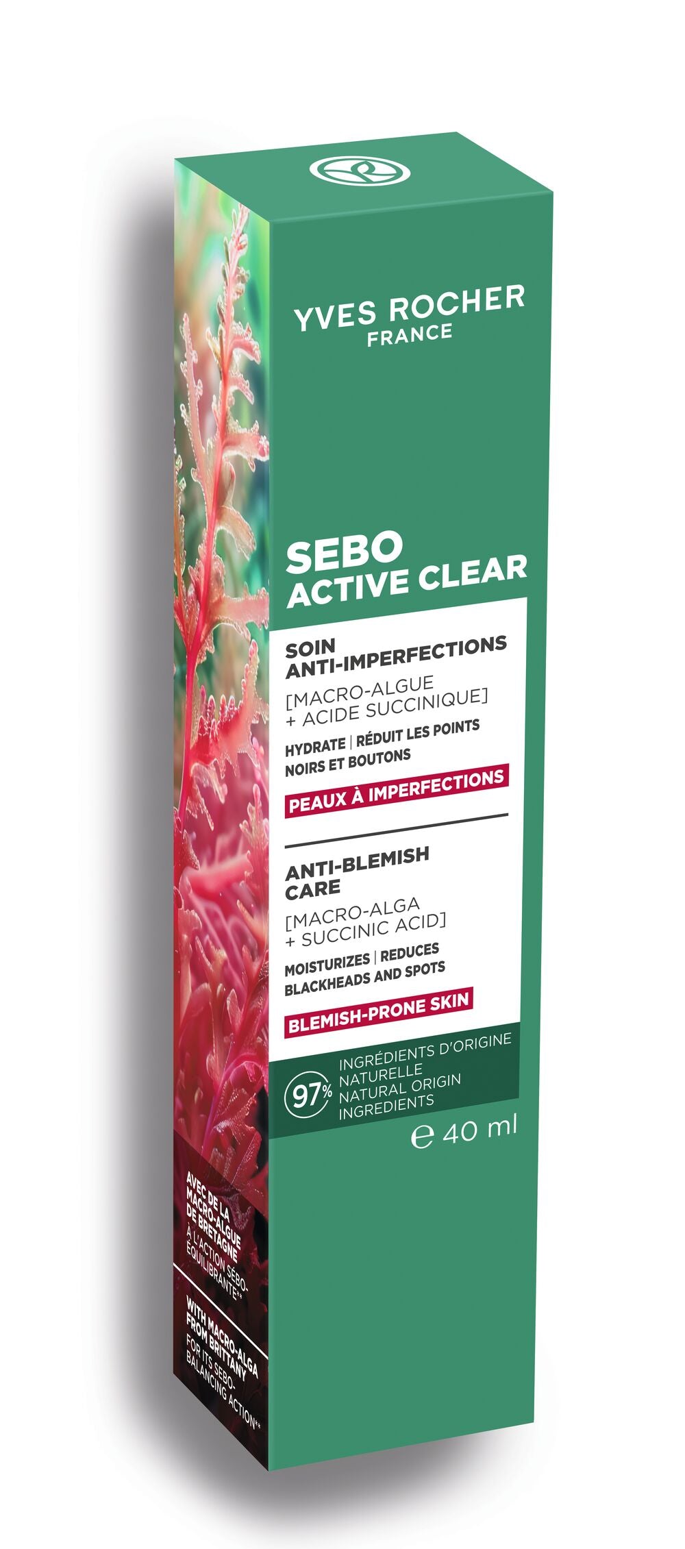 Sebo Active Clear - Крем против Несовершенств - Для кожи, склонной к несовершенствам, 40 мл