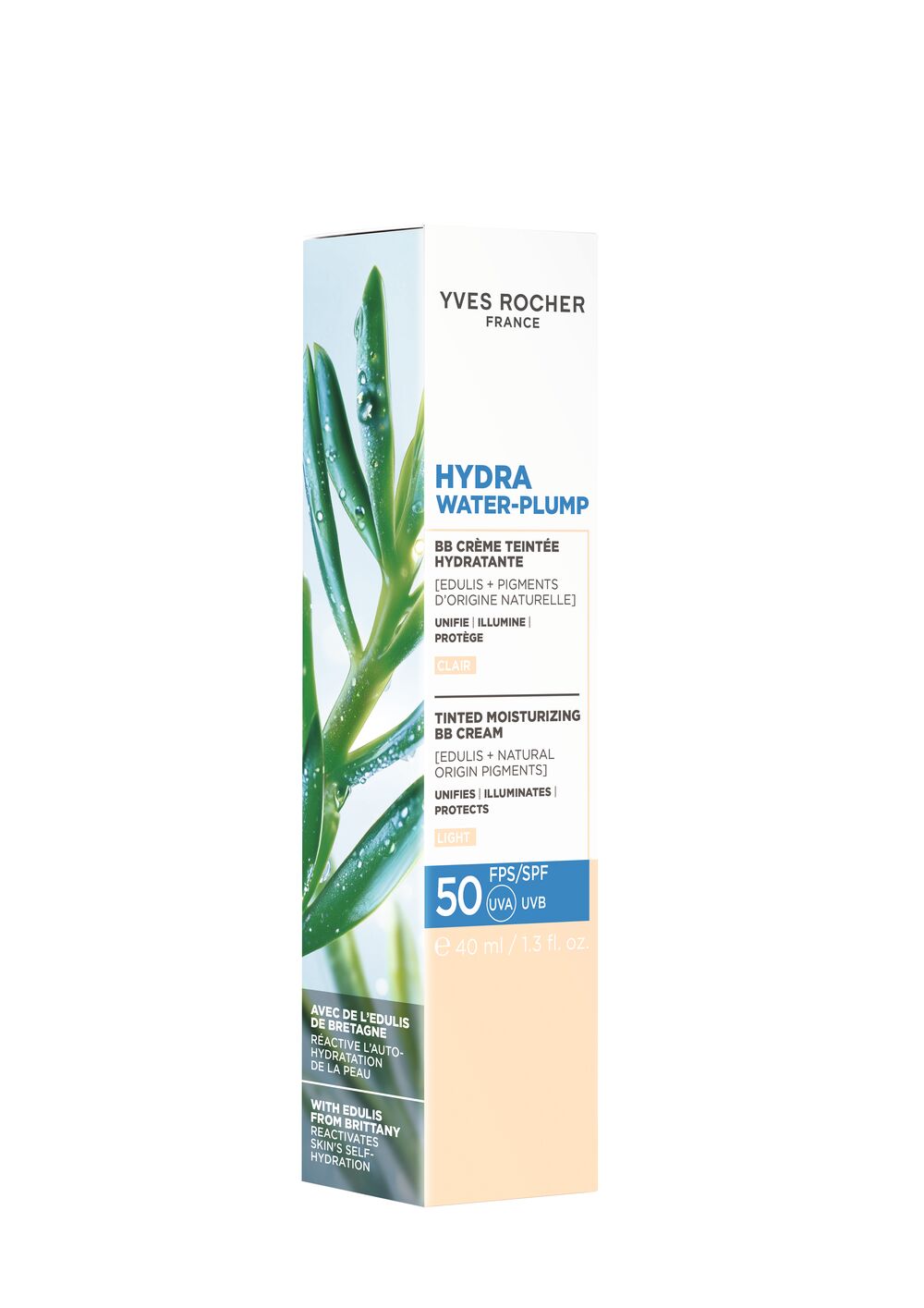 Hydra Water Plump - Тонирующий Увлажняющий BB-Крем SPF 50, тон Light, 40 мл