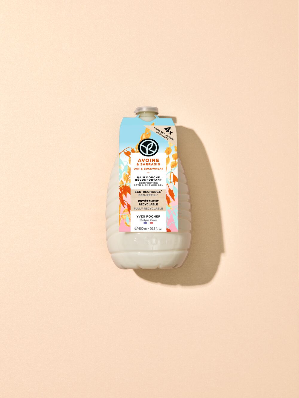 Eco Refill- Гель для Душа и Ванны «Овес & Гречиха», 600 мл