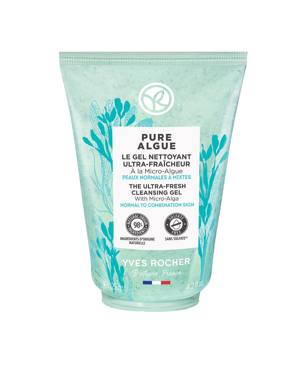 Ультраосвежающий Гель для Умывания с Микроводорослями, 125 мл
